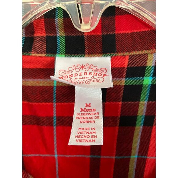 Wonderland Target Men’s Red Black Green Plaid Pajama Set in Med - Picture 5 of 16
